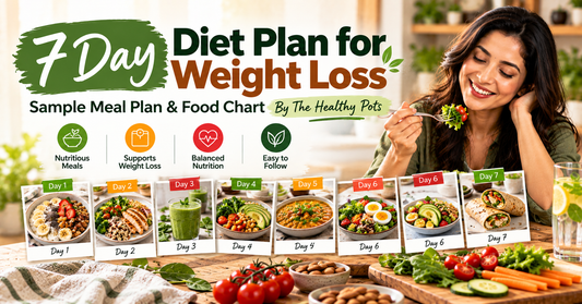 7 Day Diet Plan for Weight Loss | Sample Meal Plan & Food Chart By The Healthy Pots