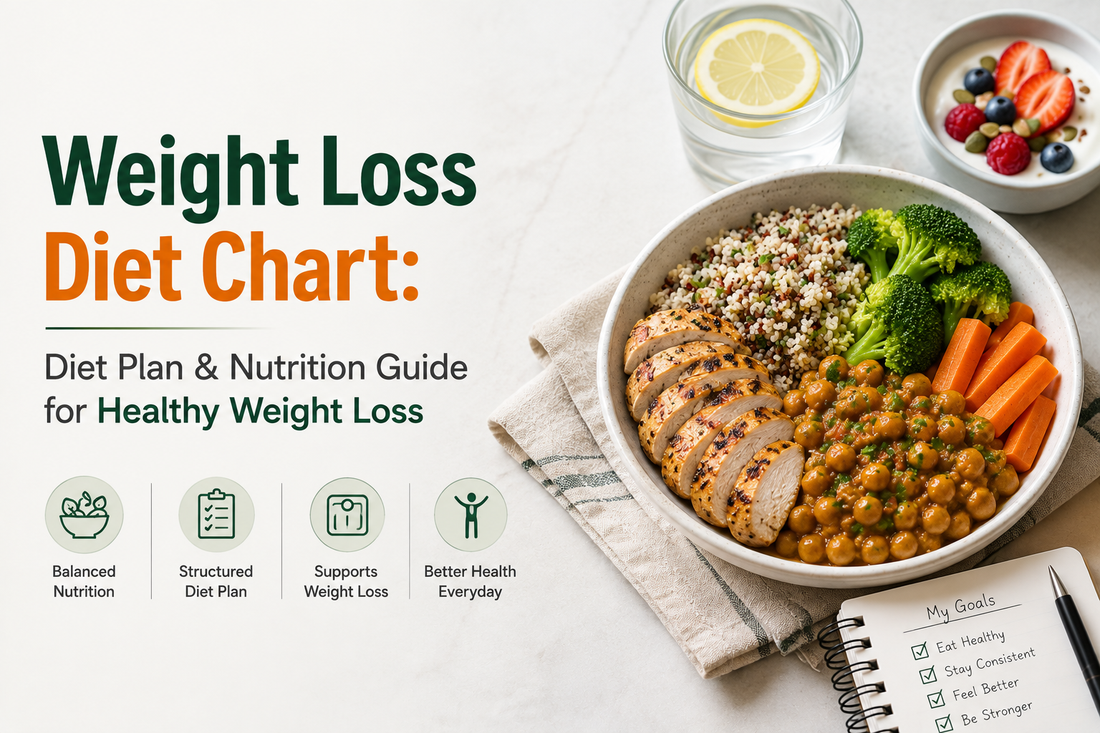 Weight Loss Diet Chart: Diet Plan & Nutrition Guide for Healthy Weight Loss