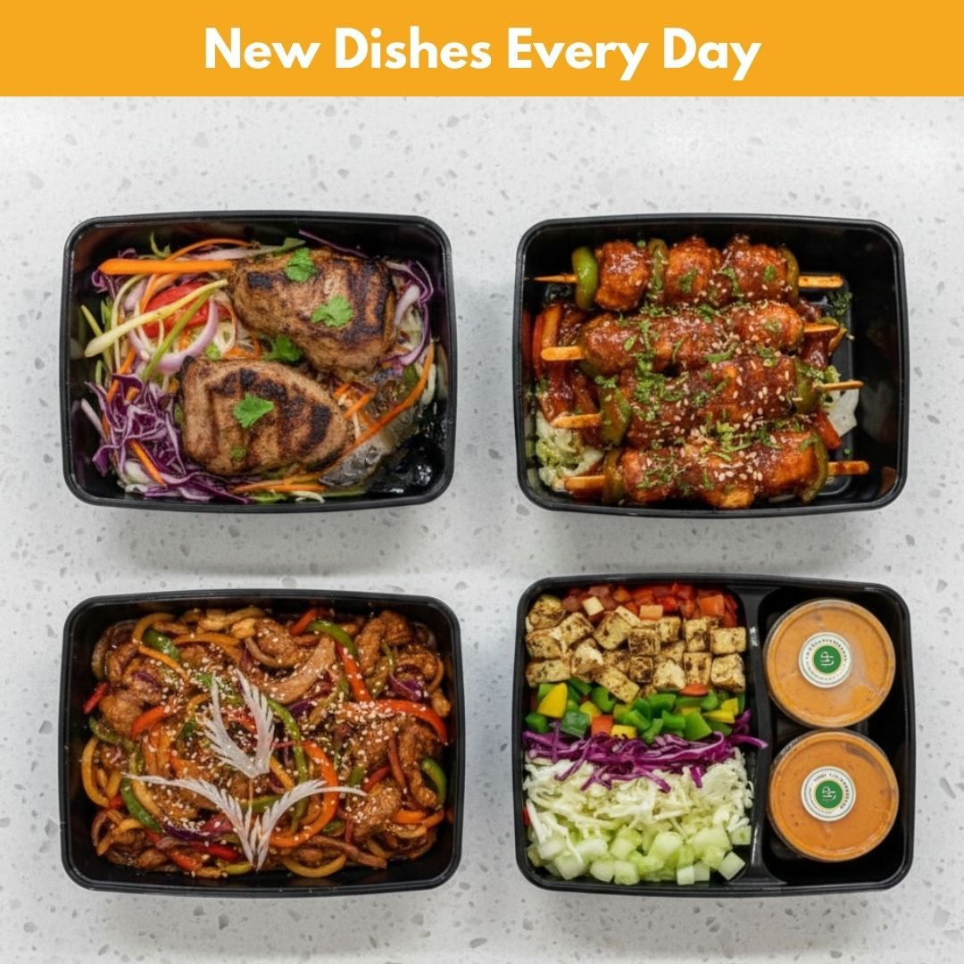 Daily meal boxes with fresh variety and flavors for a Meals subscription in Kolkata.