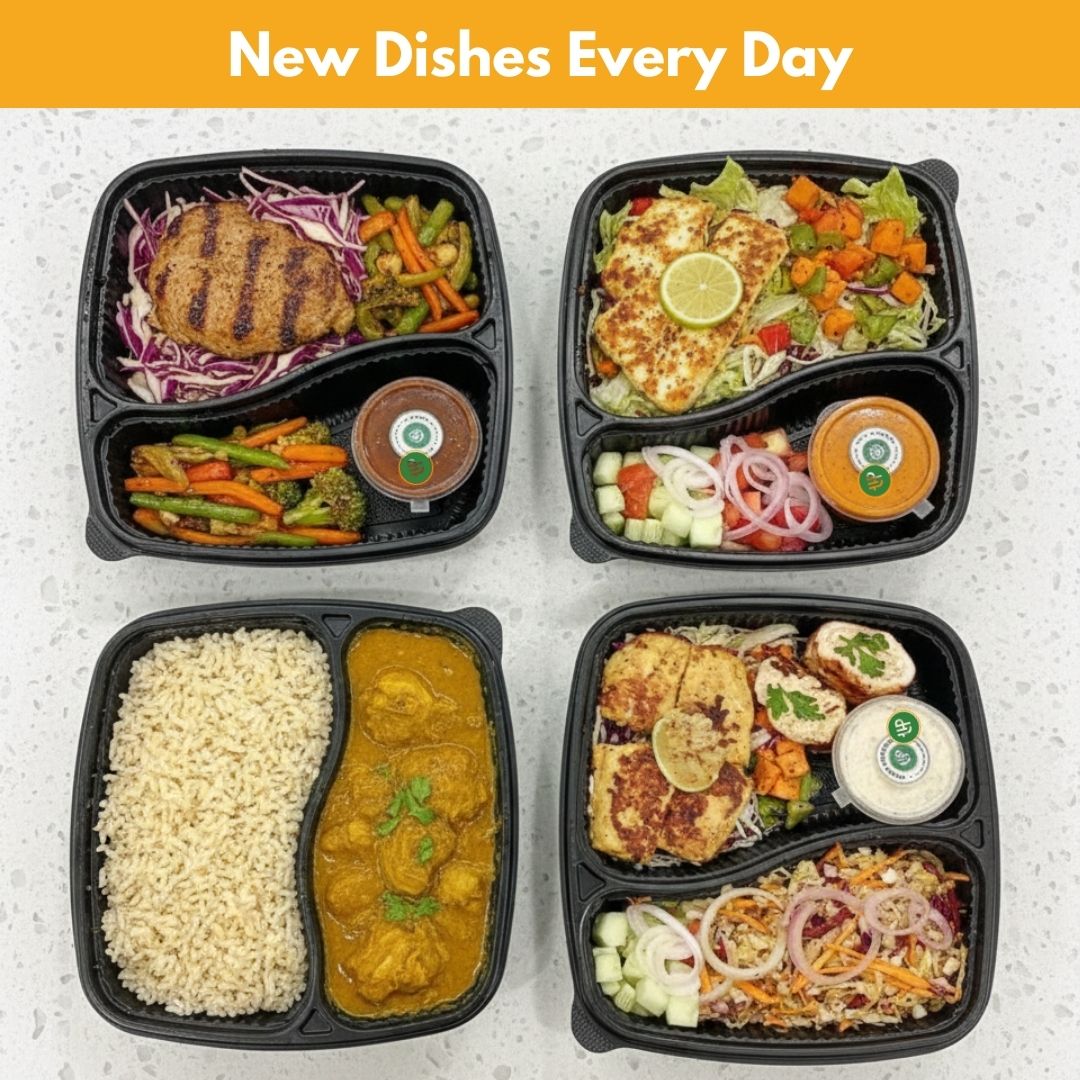Daily meal boxes with fresh variety and nutrition, ideal for a Meals subscription in Kolkata.